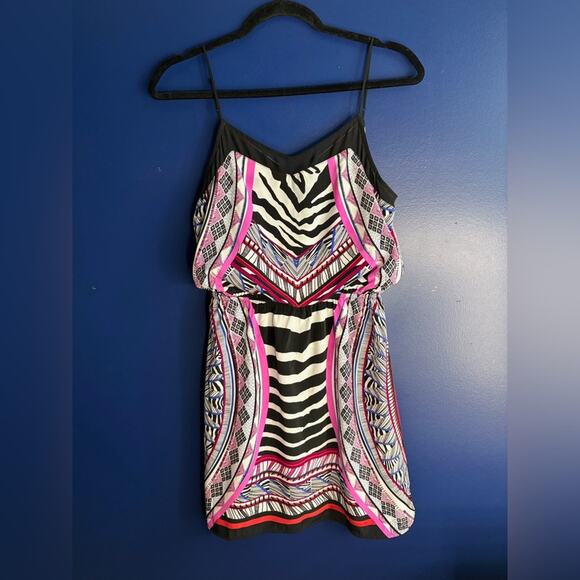 Express Pink and Black Y2K Spaghetti Strap Sundress size XS - Picture 5 of 10